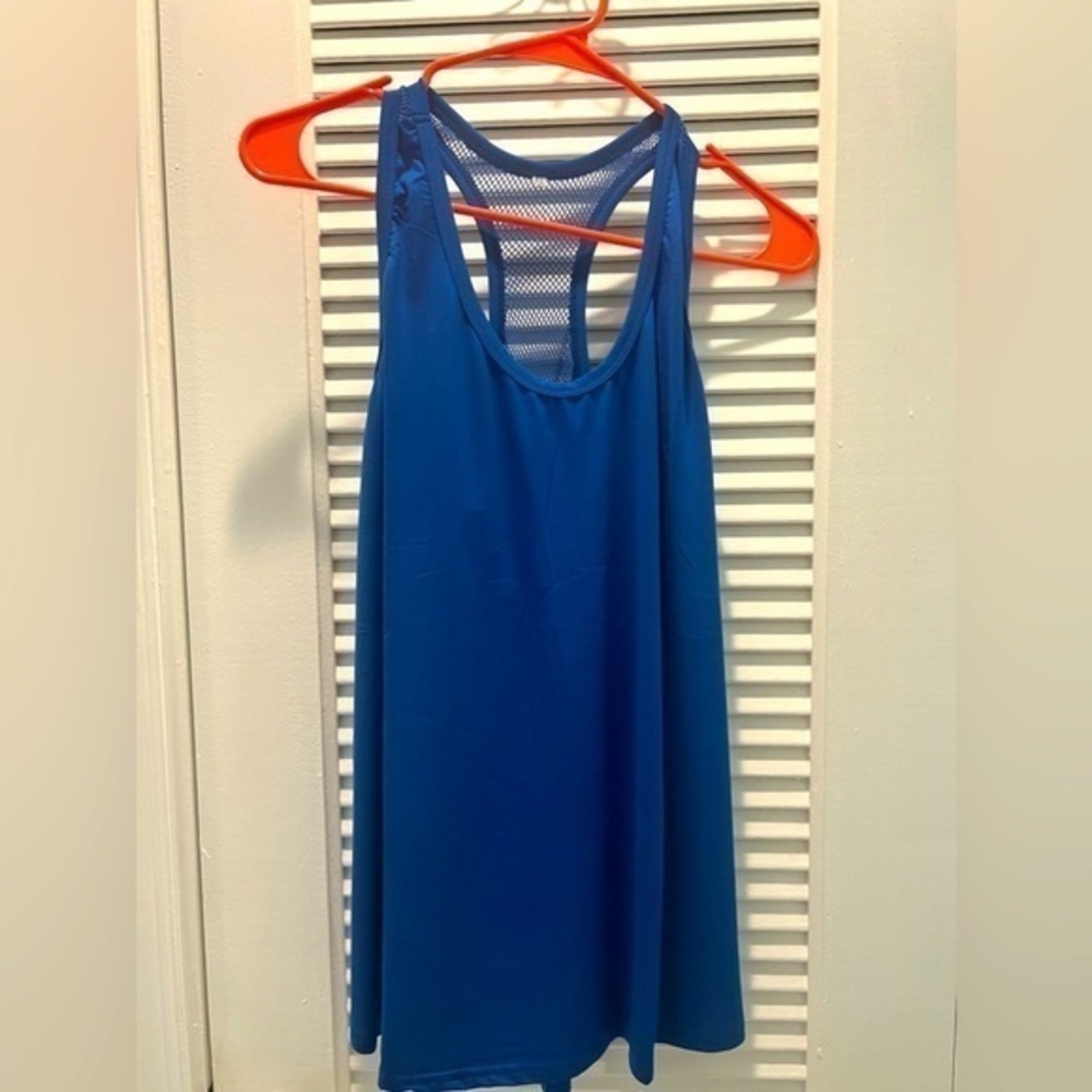 royal blue athletic tank